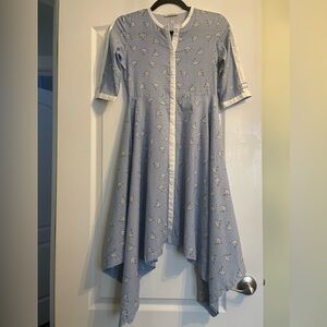 Blue Asymmetrical Dress